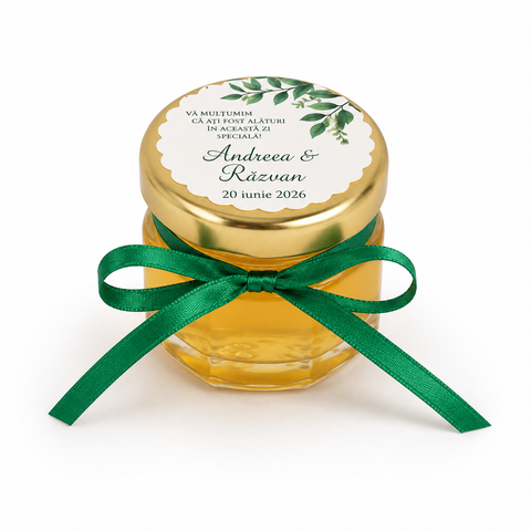 Marturii nunta borcanel miere 30 ml - mod. 48