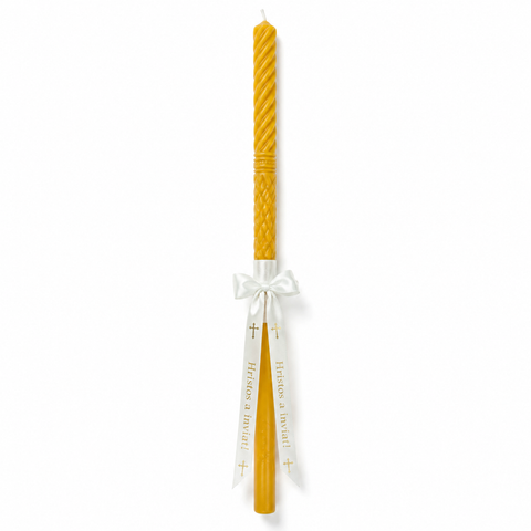 Lumanare ceara Inviere -  sculptata 120/3,8 cm