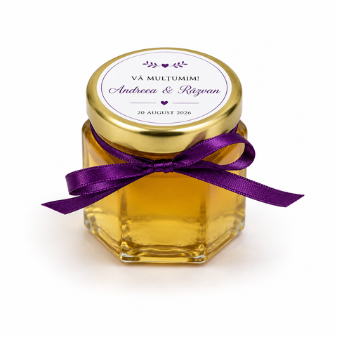 Marturii borcanel miere hex 45 ml- mod. 34