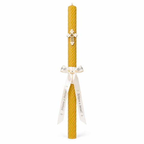 Lumanare ceara Inviere spirala 70/4.5 cm