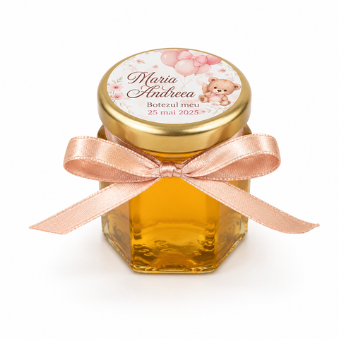 Marturii botez borcanel miere 47 ml - mod. 53
