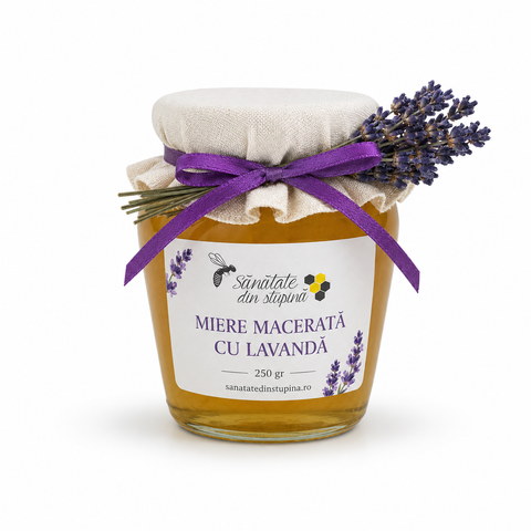 Miere macerata cu lavanda 250 gr