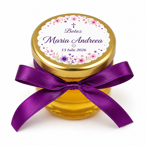 Marturii botez borcanele miere - mod. 62