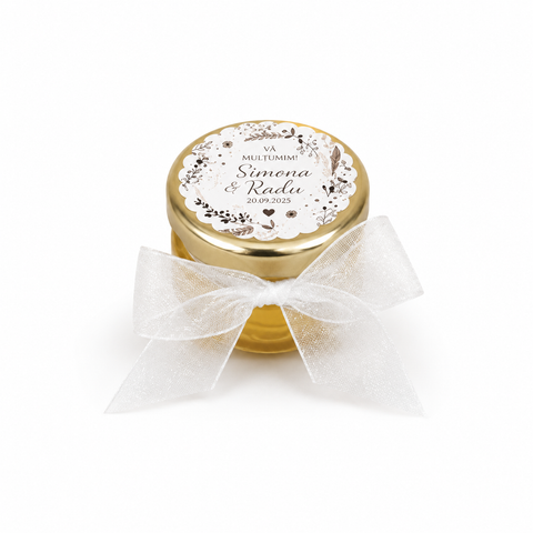 Marturii nunta borcanel miere 30 ml -  mod. 59