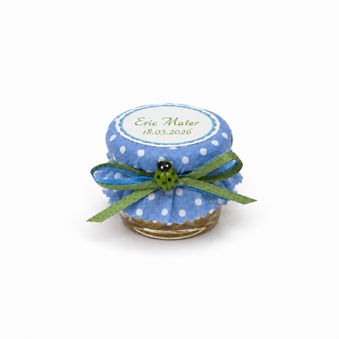 Marturii botez borcanel miere 30 ml - model 2