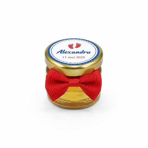 Marturii botez borcanel miere 30 ml - mod. 14