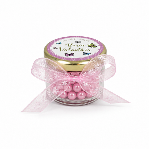 Marturii botez bombonele roz - mod. 69