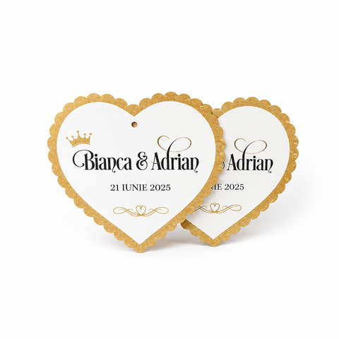 Set etichete personalizare lumanari cununie