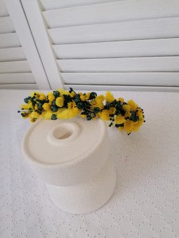 Coronita flori uscate fetite - mod. Galben