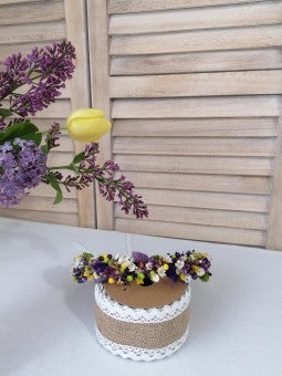 Coronita flori uscate fetite - mod. Mov