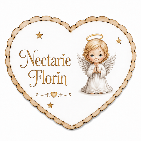 Eticheta lumanare botez - mod. Nectarie