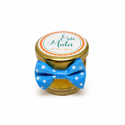 Marturii botez borcanel miere 30 ml  - model 15
