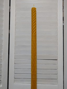 Lumanare din ceara mod. sculptat 120/3,8 cm