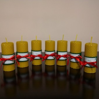 Lumanare din ceara de albine fagure 10/4 cm