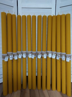 Lumanare din ceara pentru Inviere- mod. fagure 80/4,5 cm