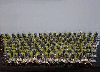 Marturii nunta lumanare ceara cu lavanda - mod. 62