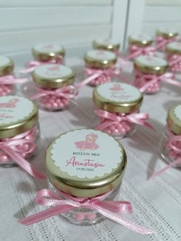 Marturii botez bombonele roz - mod 22