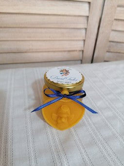 Marturii botez borcanel miere 150 gr cu ingeras