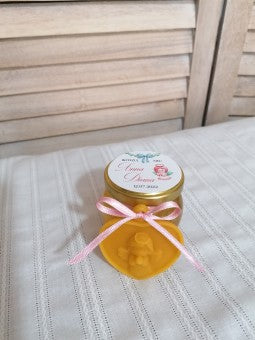 Marturii botez borcanel miere 150 gr cu ingeras