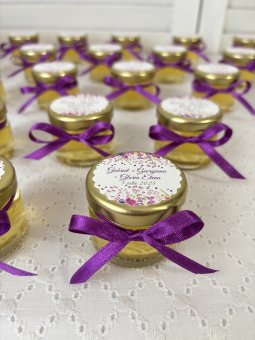 Marturii botez borcanele miere - mod. 62