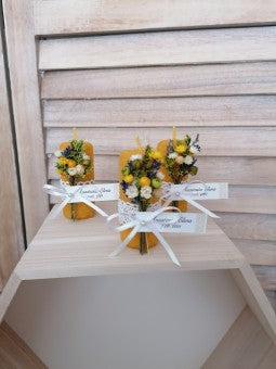 Marturii nunta lumanarele ceara cu flori mod. 43