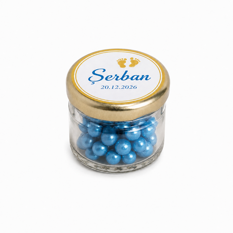 Marturii botez bomboane colorate - mod. 25