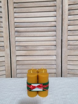 Set 4 buc lumanare ceara 10/5.5 cm - imaginea 2