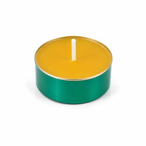 Lumanare ceara de albine tip pastila - verde